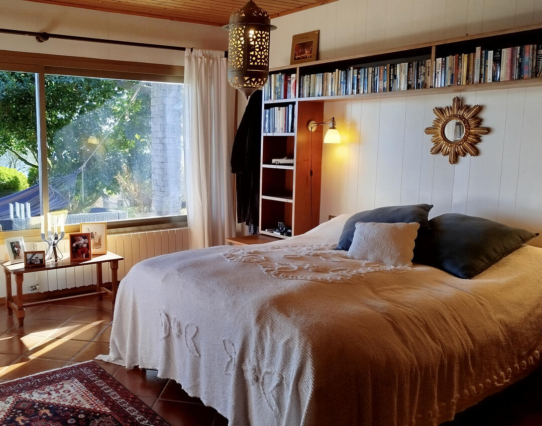 Spacious master bedroom at Casa Gallo near Stresa, Lake Maggiore