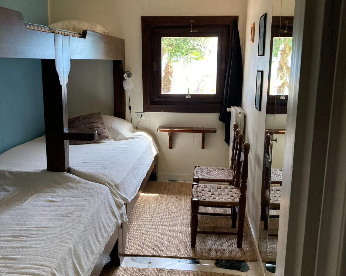 4-bed guest bedroom at Casa Gallo near Stresa, Lake Maggiore